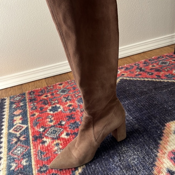 Stuart Weitzman suede over the knee boots - Picture 2 of 4